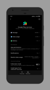 Google Play services screenshot 2